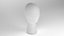 Head Display Stand white