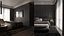 3D Dark Elegance Retreat - Master bedroom - Sneechvn - MAX FBX OBJ SKP Simlab Collada Blender model