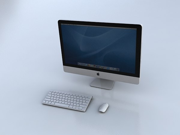 3d imac keyboard mouse model