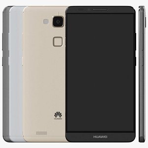 Huawei Ascend Mate 7 All Colors Smartphone 3D model
