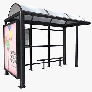 3D Bus Stop in Sacramento