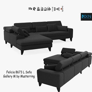 Felicia 8673 L Sofa Gallery M by Musterringwire