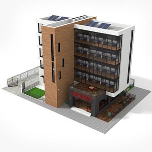 3D Office Building 1 model