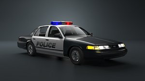 3D model Ford Crown Victoria Police Classic