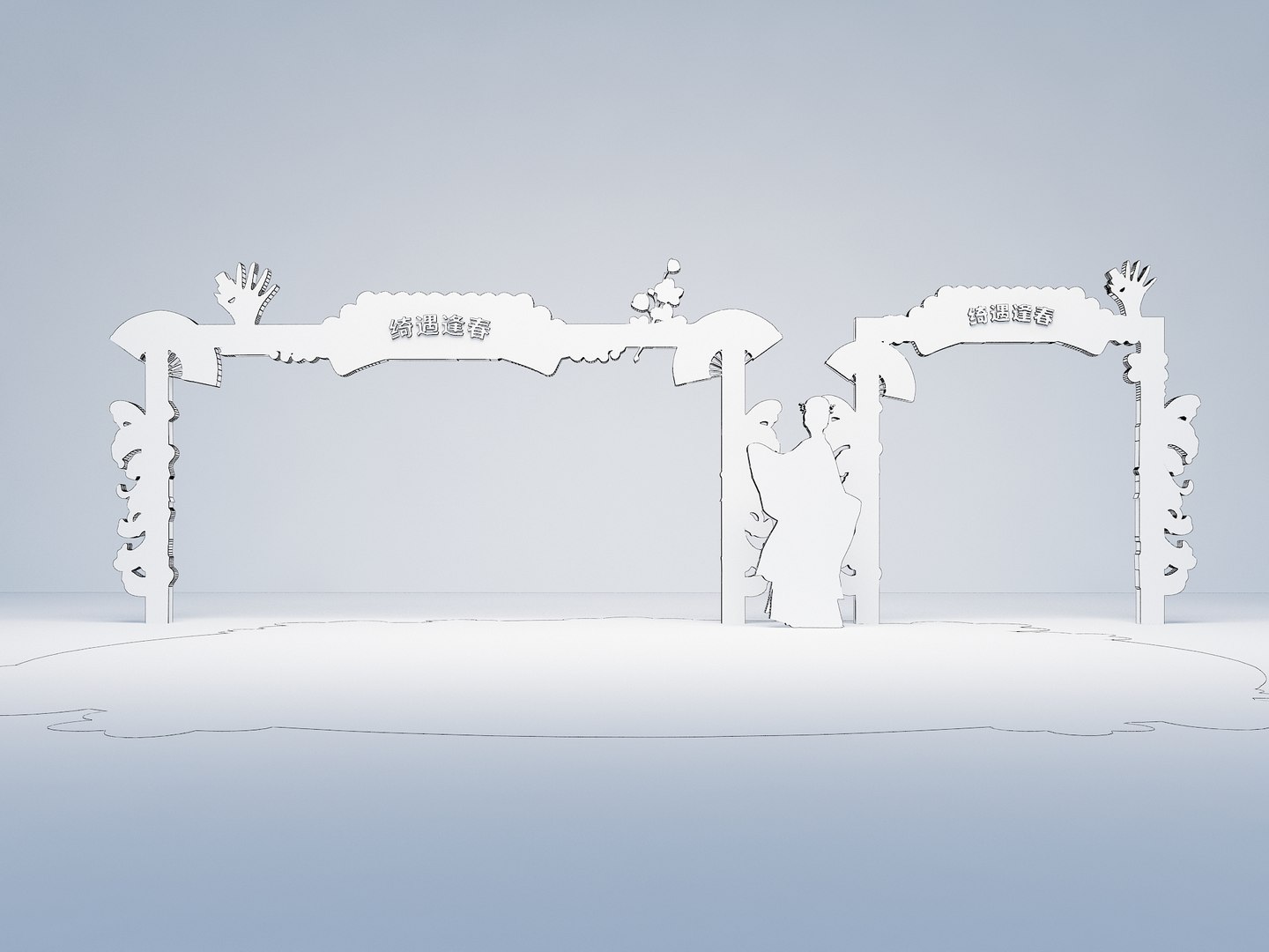 3D Hanfu Activity Display Chinese Style Clothing Display Chinese Style ...