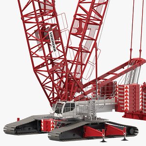 liebherr lr 1600-2 crawler crane 3D