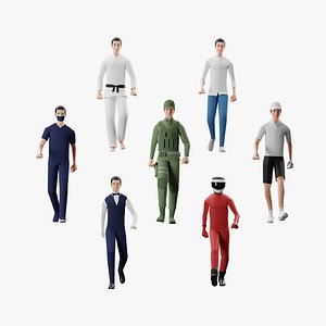Male Pack 03 - Lowpoly - Rigged