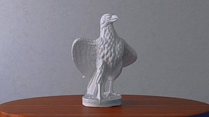 Eagle Marble Statue 3D model