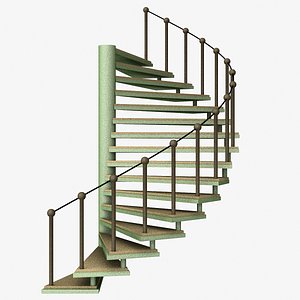 3d spiral staircase