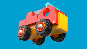 3D Fire toy car