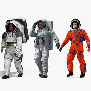 NASA Astronauts Rigged for Cinema 4D Collection