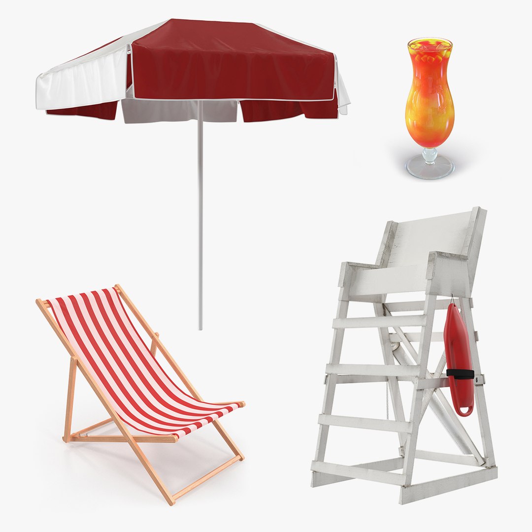 Beach Collection 2 3D model preview