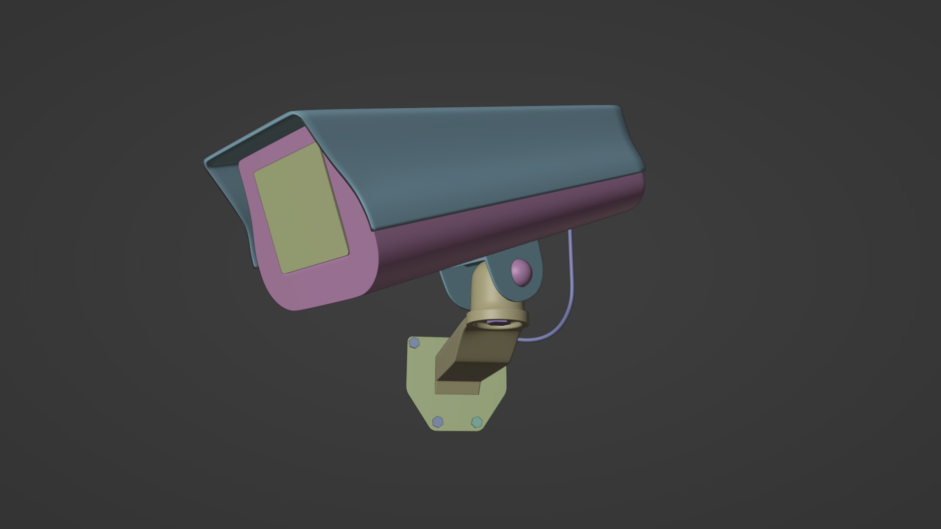 Security Camera 3D model https://p.turbosquid.com/ts-thumb/R6/ohap3A/6U/camcolor/png/1666210679/1920x1080/fit_q87/70fd04881d008c650b76c40d32bbbb487701e88a/camcolor.jpg