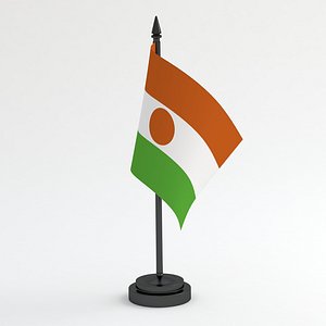 Table Flag Niger 3D model
