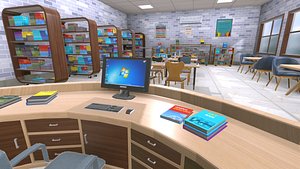 College Library Room 3D model