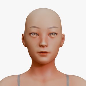 3D Stylized Female Base Mesh model