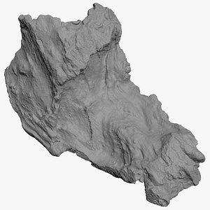 Broken Tree Trunk 02 for 3D Print