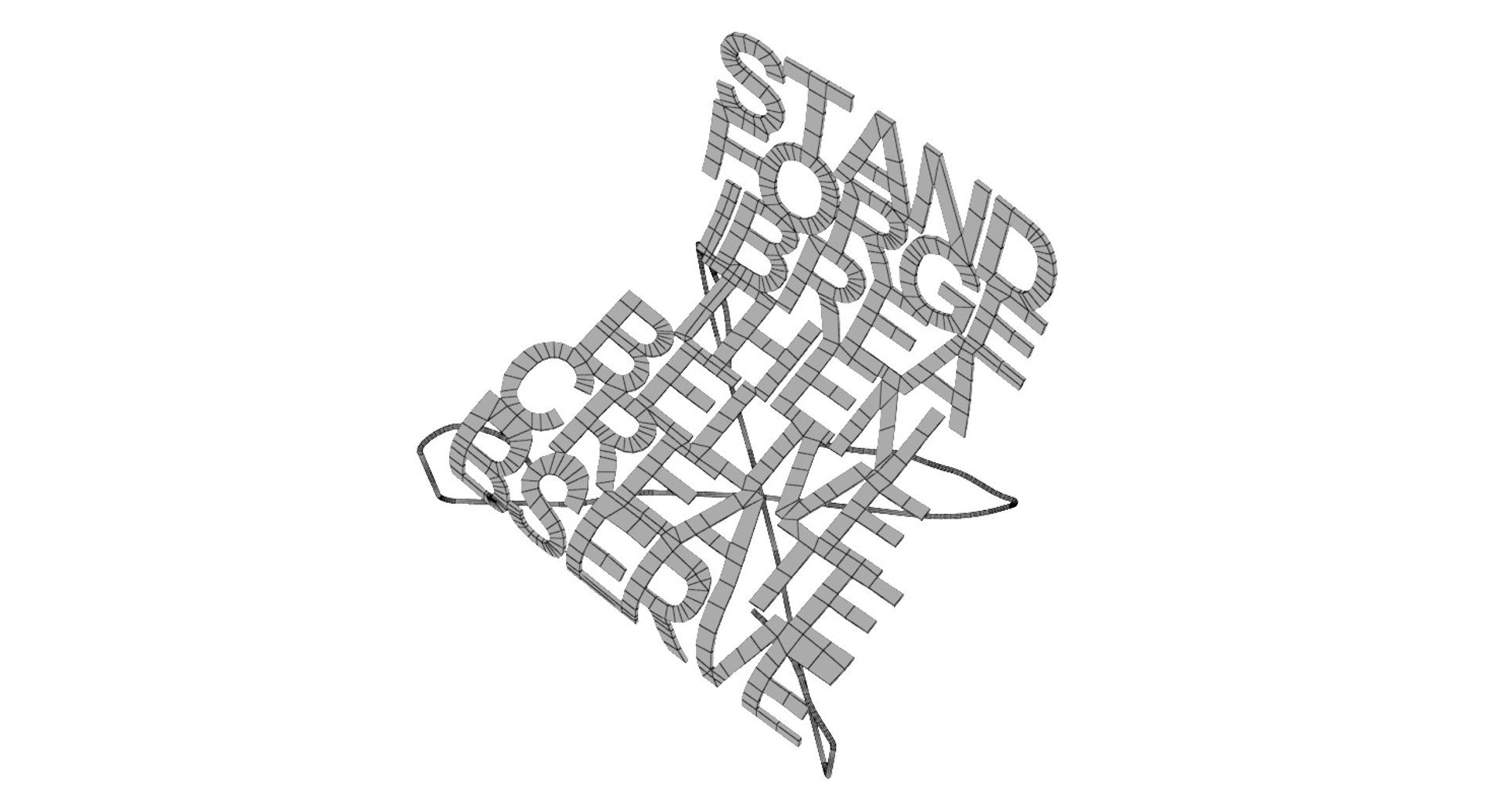 3D chair inscriptions design - TurboSquid 1275691