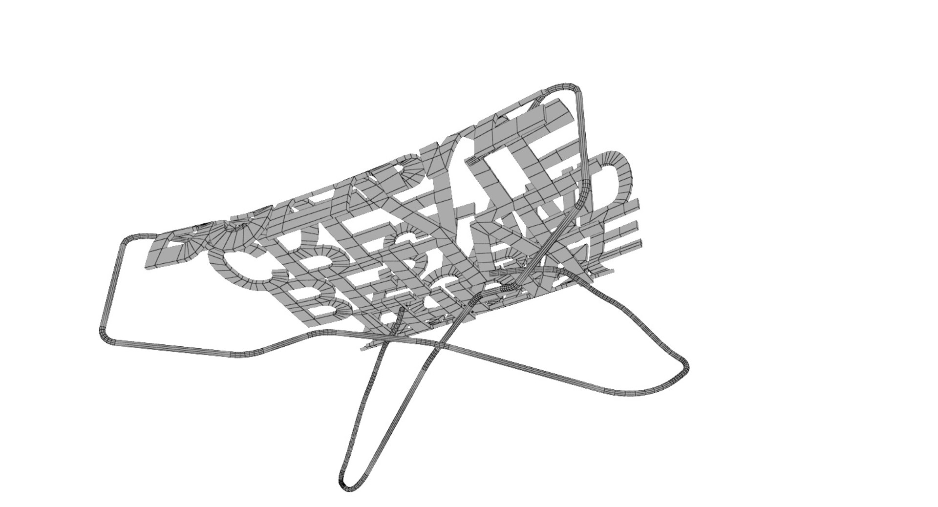 3D chair inscriptions design - TurboSquid 1275691