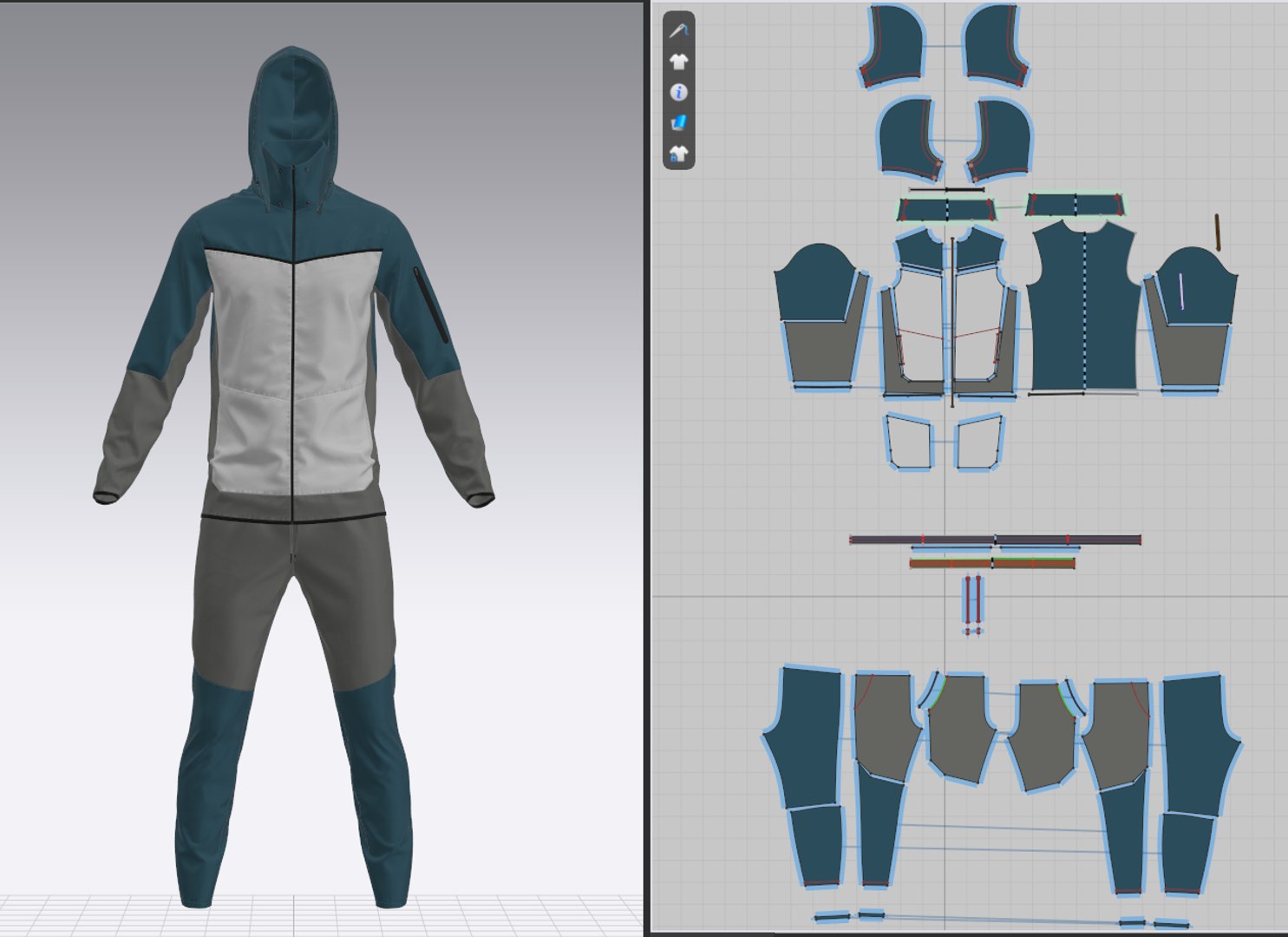 3D Model Mens Tracksuit - TurboSquid 2347086