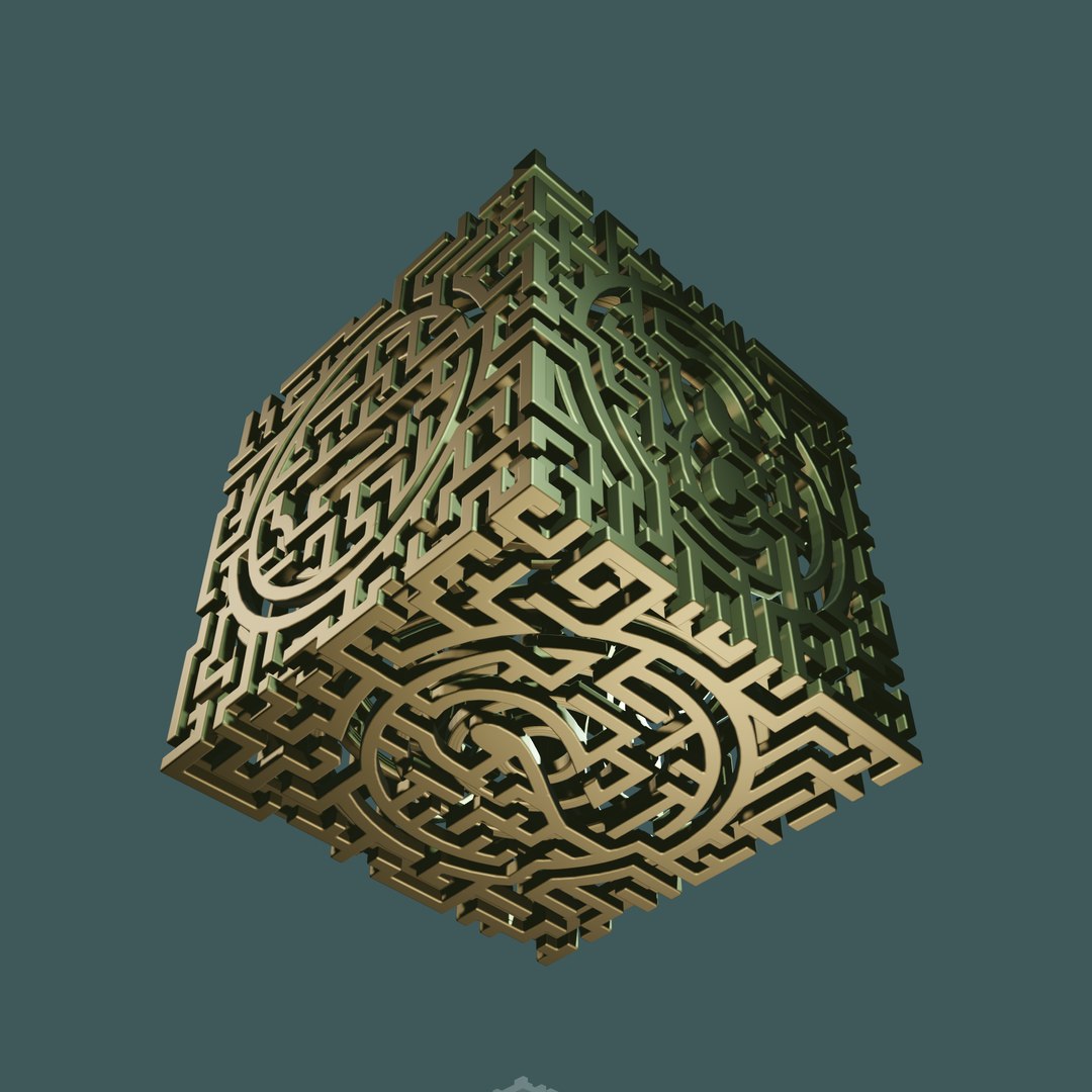 3D MODEL STL FILE CUBE LABYRINTH 2 3D Print Model 3D Model - TurboSquid ...