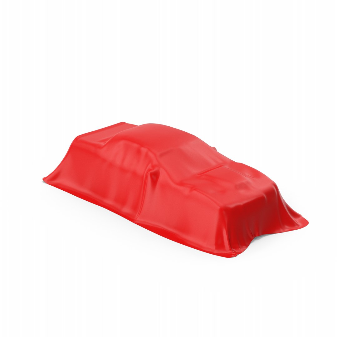 Red Car Cover Model TurboSquid 2066623