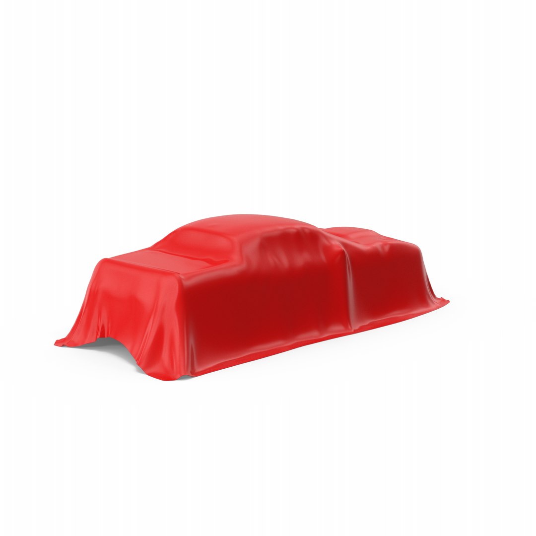 Red Car Cover Model TurboSquid 2066623