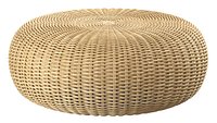 California beige round pouf