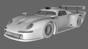 3D porsche 911 gt1 1996