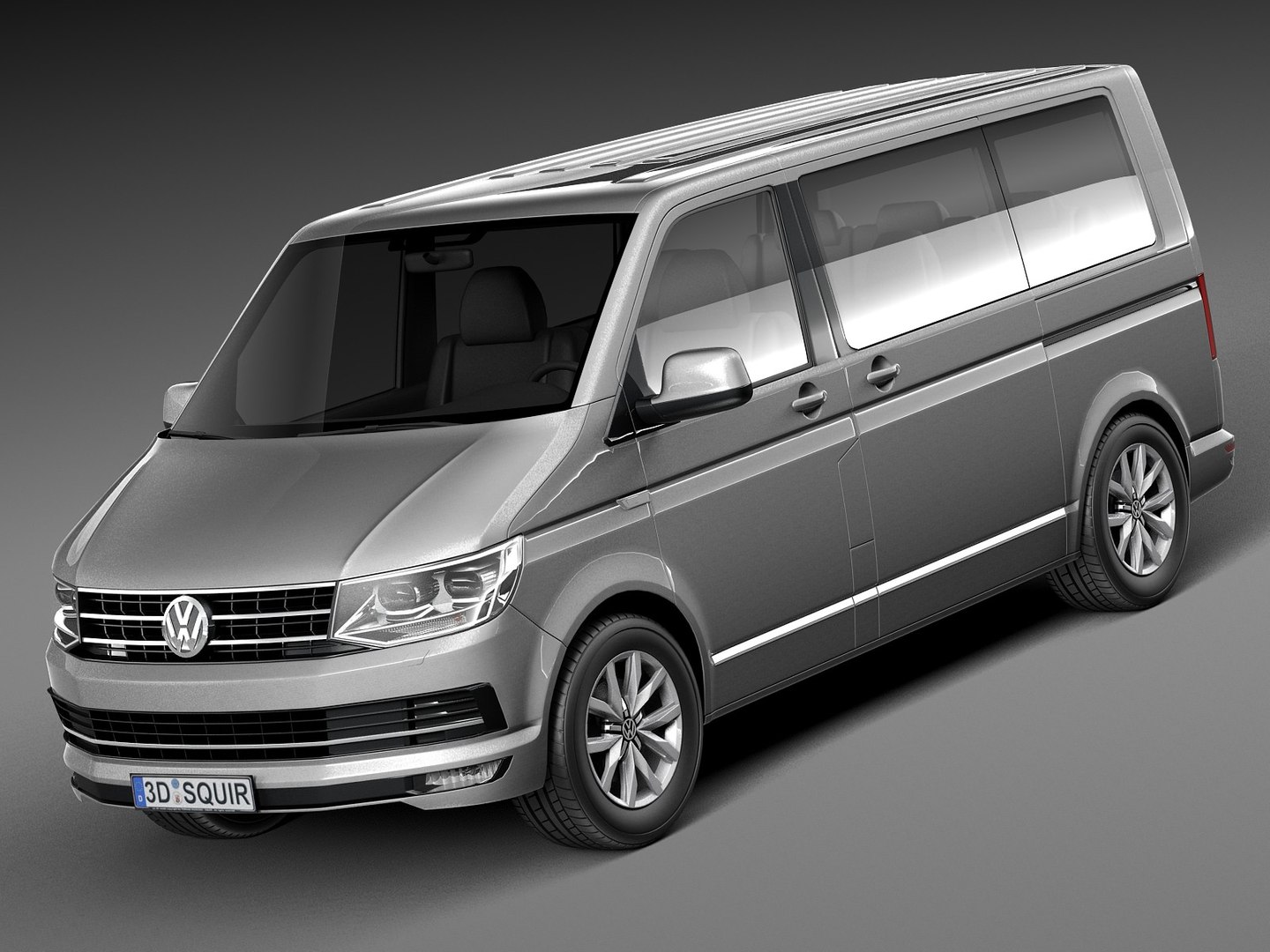 Transporter Van Vw T6 2016 Volkswagen Transporter Multivan 3d Max