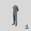 Herrenstiefel mit Jeans, T-Shirt und Rucksack 10