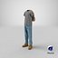 Herrenstiefel mit Jeans, T-Shirt und Rucksack 10