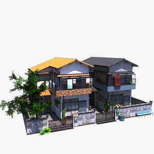 3D Twin Houses