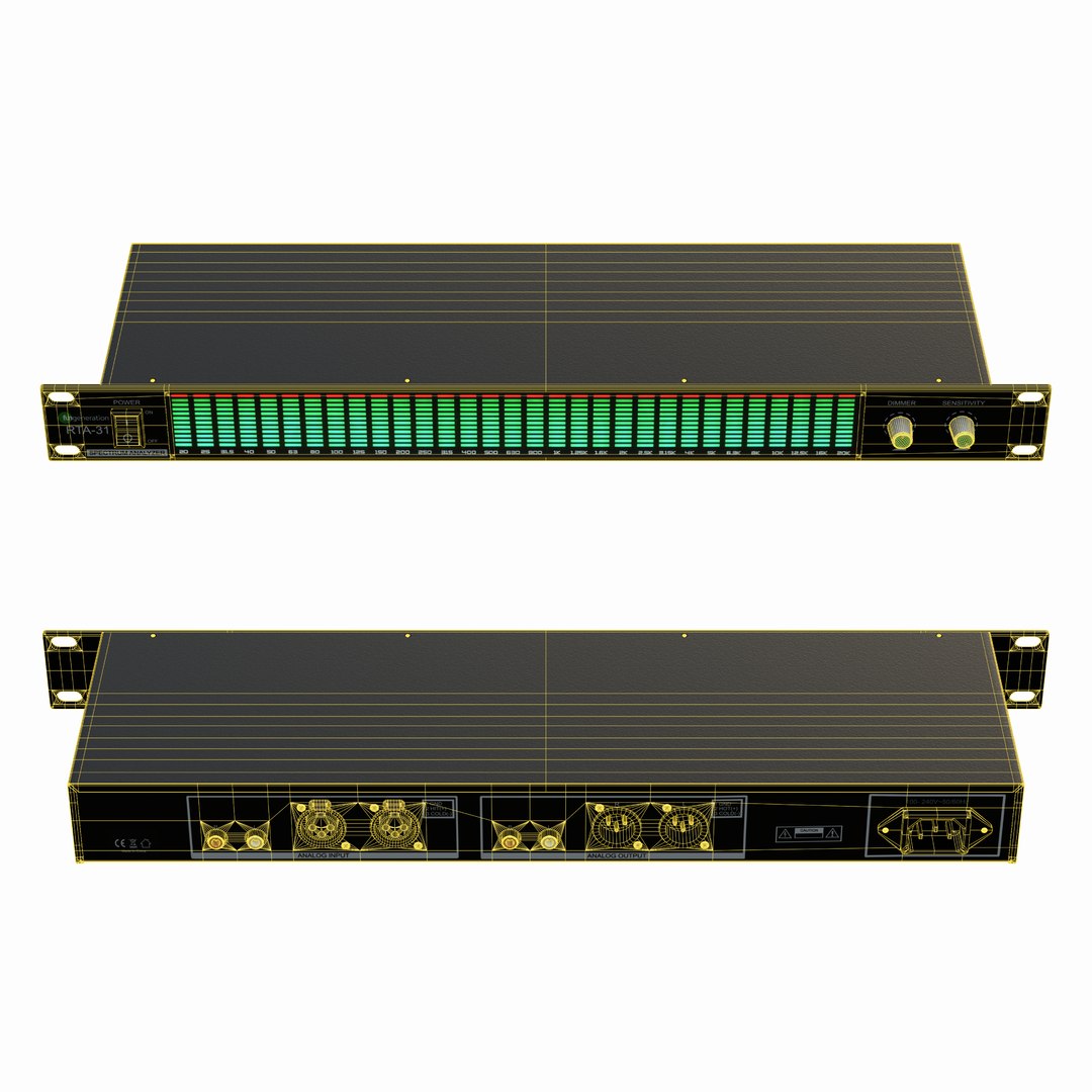 3D Model Spectrum Analyser - Fun Generation RTA-31 - TurboSquid 2149055