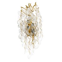Restoration Hardware Arabella Glass Sconce  Aged Brass