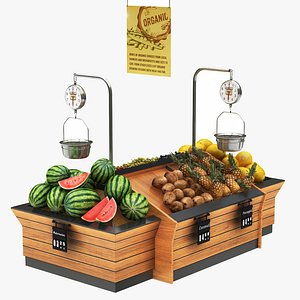 fruit vegatables display stand 3D model