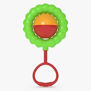 rattle baby flower model