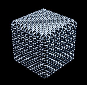 obj cube wire mesh