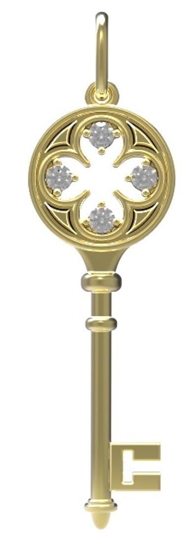 Key Pendant 3d 3ds