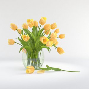 3d tulip flower vase