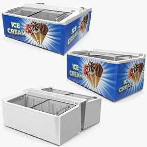 Ice Cream Freezers Collection 3D model