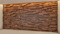 Lobby reception wood wall