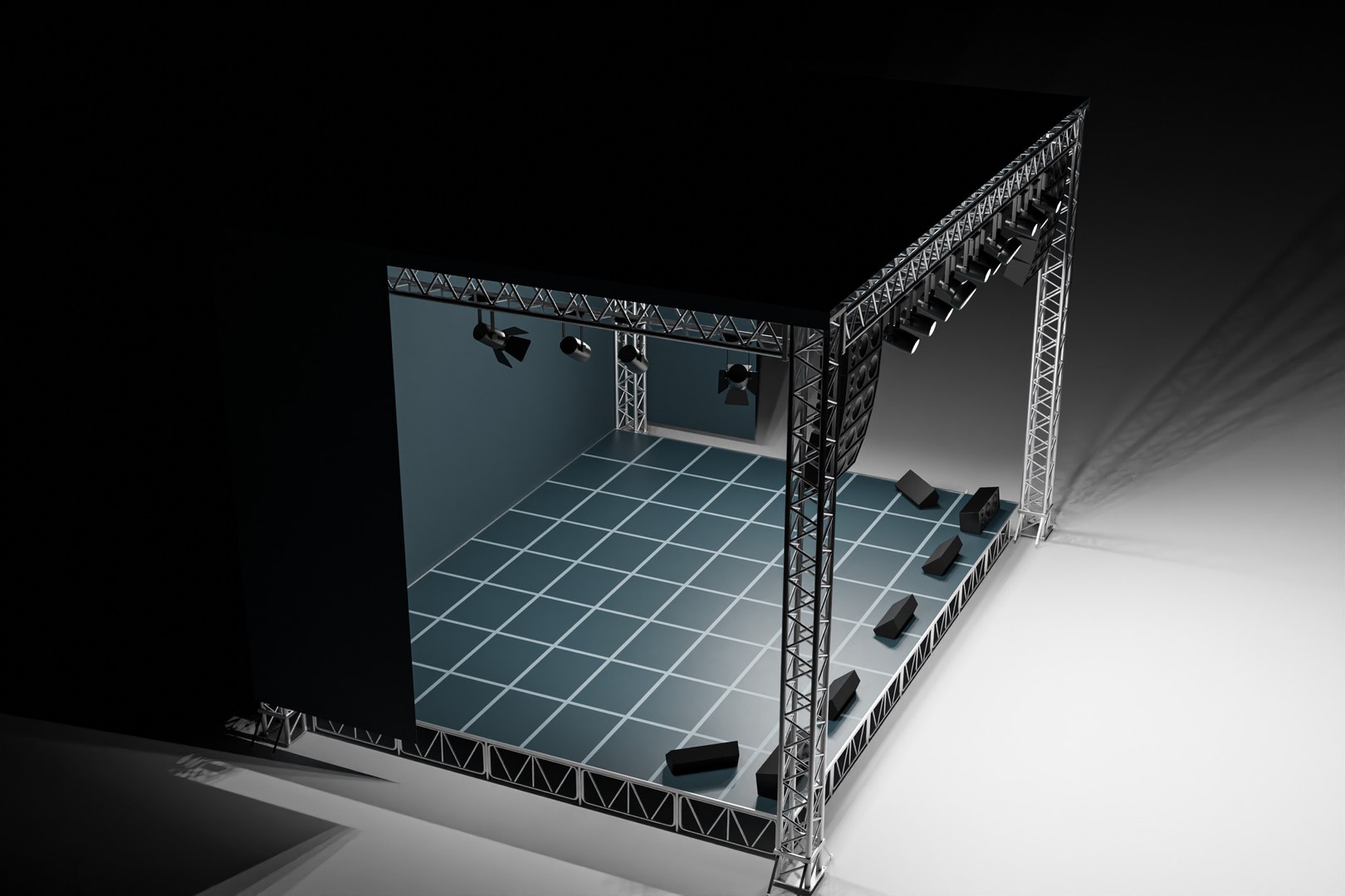Concert Stage 01 Model - TurboSquid 2246268