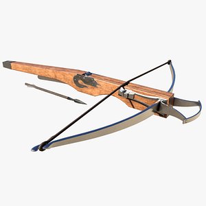 medieval crossbow animation 3D model
