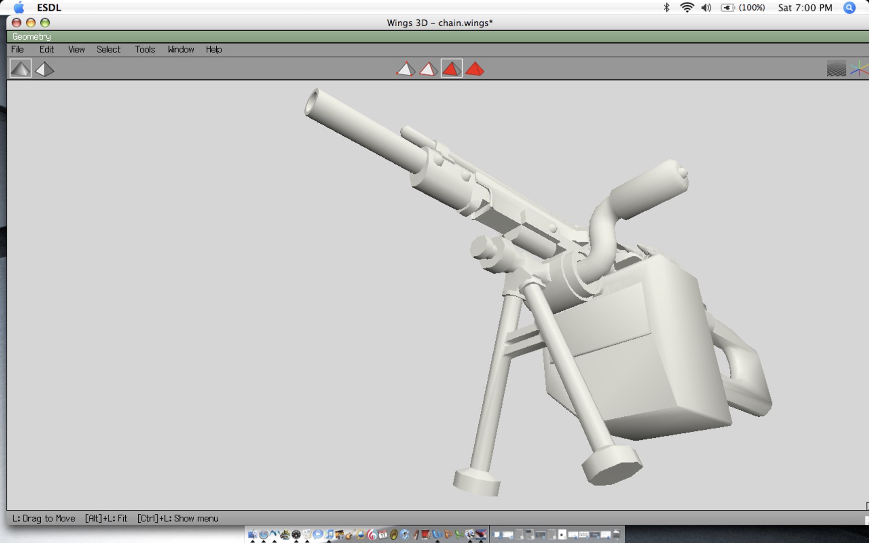 3ds Max Machine Gun Chain
