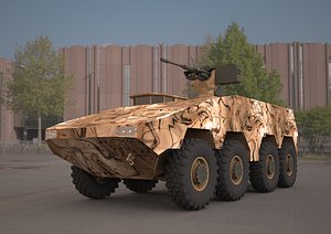 Boxer 8x8 military vehicle 3D