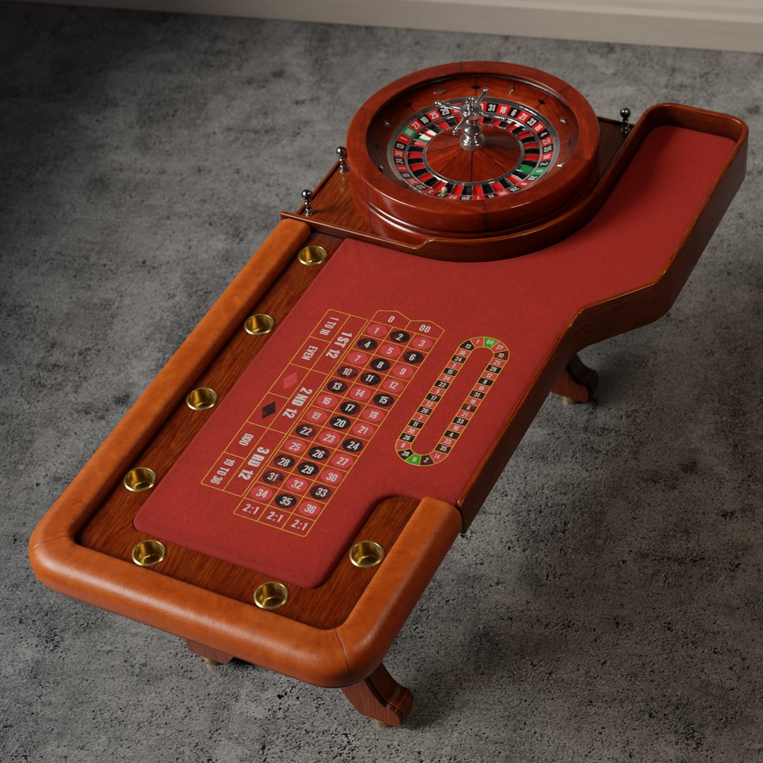 3D Roulette Table 3D Model - TurboSquid 2004257