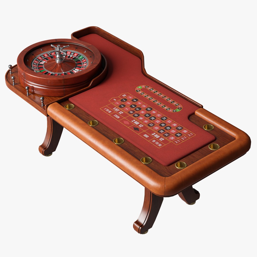 3D Roulette Table 3D Model - TurboSquid 2004257