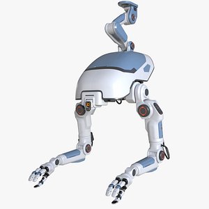 industrial sci-fi robot 3D model