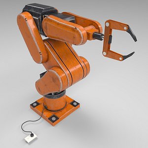 Factory Robotic Arms pack 3D model
